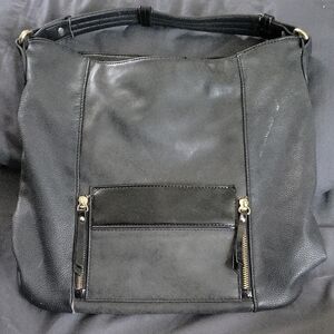 Black Leather Bag by Gussaci.